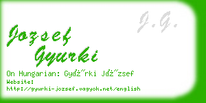 jozsef gyurki business card